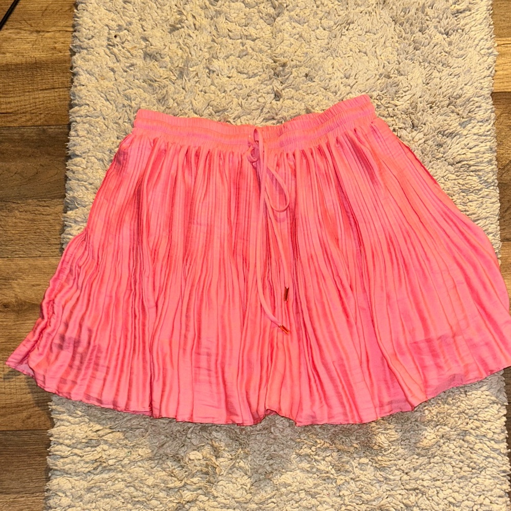 Mustard Seed Vibrant Pink A-Line Skirt Mini Juniors